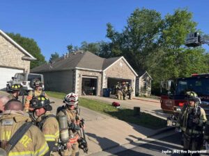Joplin Missouri house fire with rescue